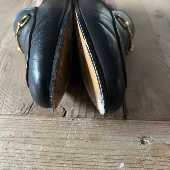 Gucci woman’s black princetown fur sides 100% authentic Mules slipper - Picture 13 of 16